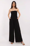Chic Viscose Jumpsuit with Spanish Neckline and Pockets
