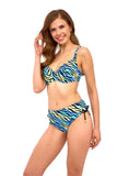 Elegant Brazilian Cut Low-Rise Swim Bottoms with Side Ties