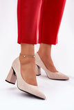 Elegant Eco Leather Women's Pumps with Romantic Detailing