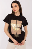 Stylish Women's T-Shirt with Butterfly Sequin Design