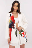 Lightweight Casual Women's Blazer with Colorful Print