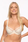 Elegant Lace Semi-Padded Bra for Comfort & Style