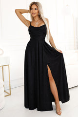 Long dress model 212740 Numoco - black / XS