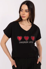 T-shirt model 213102 Factory Price - black / M