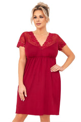 Nightshirt model 213327 Donna - red / XXXXXXL