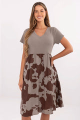 Daydress model 213803 Italy Moda - beige / one-size-fits-all