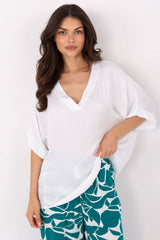 Blouse model 215226 Och Bella - white / XL
