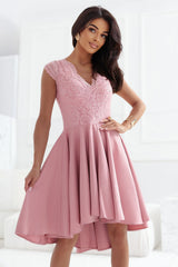 Evening dress model 215902 Numoco - pink / XXXL
