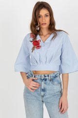 Blouse model 216203 Lakerta - blue / 40