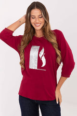 Blouse model 218827 Relevance - red / one-size-fits-all