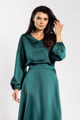 Blouse model 218999 awama - green / M