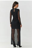  Evening dress model 219536 Makadamia 