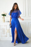  Long dress model 219694 Bicotone 