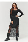  Long skirt model 219727 Makadamia 