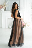  Long dress model 220095 Bicotone 