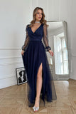  Long dress model 220098 Bicotone 