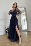  Long dress model 220098 Bicotone 
