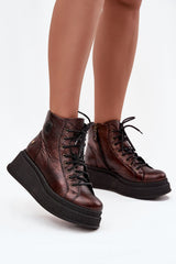 Boots model 220500 Step in style - brown / 36
