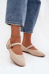 Ballet flats model 220680 Step in style - beige / 36