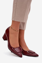 Block heel pumps model 220886 Step in style - red / 36