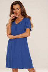 Nightshirt model 223019 De Lafense - blue / L