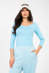 Blouse model 224754 Rue Paris - blue / S/M