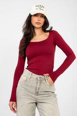 Blouse model 224773 Rue Paris - red / S/M
