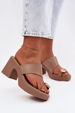  Heeled sandals model 225377 Step in style 