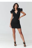  Short dress model 228317 Makadamia 