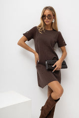 Evening dress model 230912 Italy Moda - brown / S/M