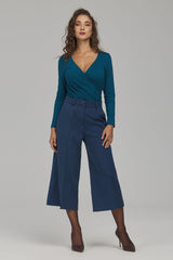 Women trousers model 231663 Nife - navy blue / 36