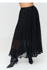 Long skirt model 231999 Makadamia - black / one-size-fits-all