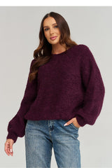 Jumper model 232007 Makadamia - violet / one-size-fits-all