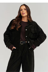 Corduroy jacket model 232014 Makadamia - black / one-size-fits-all