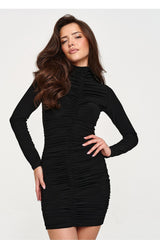 Evening dress model 232043 Makadamia - black / s