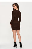  Short dress model 232059 Makadamia 