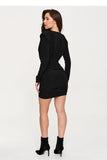  Short dress model 232060 Makadamia 