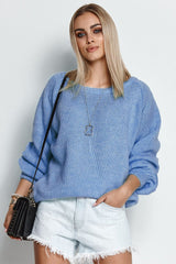 Jumper model 232062 Makadamia - blue / one-size-fits-all