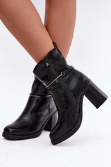 Heel boots model 232069 Step in style - black / 35