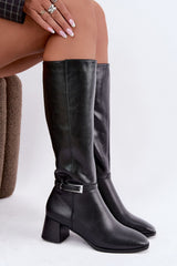 Heel boots model 232097 Step in style - black / 36