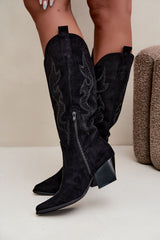 Heel boots model 232100 Step in style - black / 38