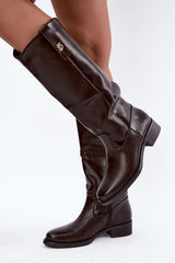 Thigh-Hight Boots model 232104 Step in style - brown / 36
