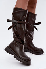 Thigh-Hight Boots model 232107 Step in style - brown / 36