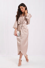 Evening dress model 232184 Rue Paris - beige / one-size-fits-all