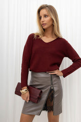 Short skirt model 232185 Rue Paris - beige / s