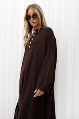 Daydress model 232394 Italy Moda - brown / S/M