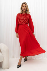 Evening dress model 232418 Rue Paris - red / one-size-fits-all