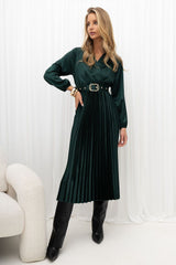Cocktail dress model 232425 Rue Paris - green / one-size-fits-all