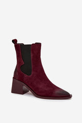 Heel boots model 232451 Step in style - red / 36