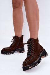 Heel boots model 232460 Step in style - brown / 36